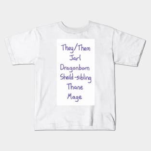 Gender-Neutral Titles (nerdy version, purple) Kids T-Shirt
